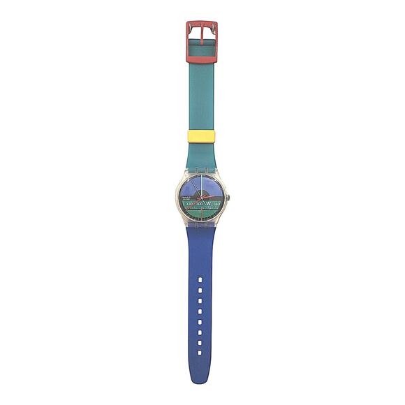 Vintage Swatch Clock NAUTILUS Maxi MGK102 1987 Rare Swiss Made Quartz - Picture 2 of 6